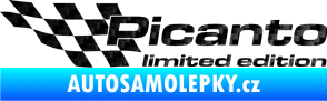 Samolepka Picanto limited edition levá 3D karbon černý