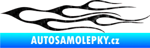 Samolepka Plameny 021 3D karbon černý
