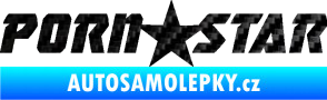 Samolepka Porn star  3D karbon černý