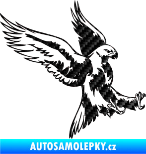 Samolepka Predators 003 pravá 3D karbon černý