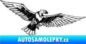 Samolepka Predators 028 pravá sup 3D karbon černý