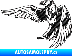 Samolepka Predators 030 levá 3D karbon černý