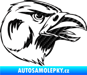 Samolepka Predators 037 pravá 3D karbon černý