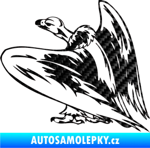Samolepka Predators 042 levá sup 3D karbon černý