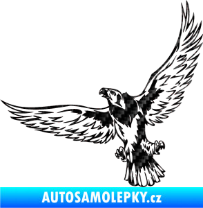 Samolepka Predators 044 levá 3D karbon černý