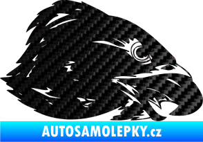 Samolepka Predators 064 pravá 3D karbon černý