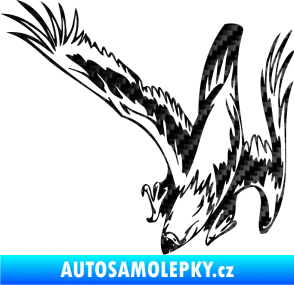 Samolepka Predators 069 levá 3D karbon černý