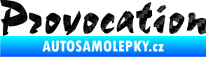 Samolepka Provocation 3D karbon černý