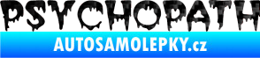 Samolepka Psychopath 3D karbon černý