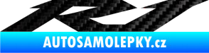 Samolepka R1 001 3D karbon černý