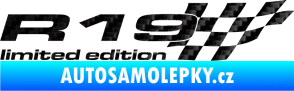 Samolepka R19 limited edition pravá 3D karbon černý
