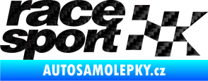 Samolepka Race sport 3D karbon černý