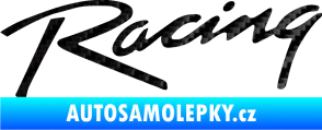 Samolepka Racing 003 3D karbon černý
