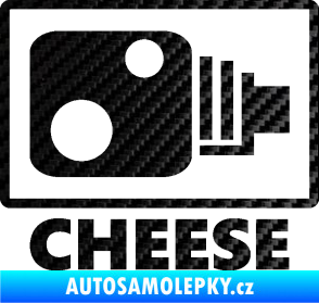 Samolepka Radar cheese 3D karbon černý