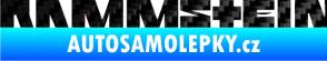 Samolepka Rammstein 001 3D karbon černý