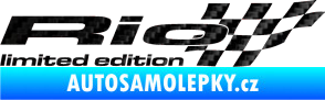 Samolepka Rio limited edition pravá 3D karbon černý