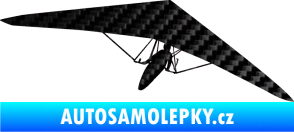 Samolepka Rogalo 001 pravá 3D karbon černý