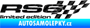 Samolepka RS6 limited edition pravá 3D karbon černý