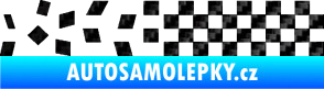 Samolepka Šachovnice 081 3D karbon černý