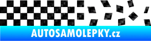 Samolepka Šachovnice 082 3D karbon černý