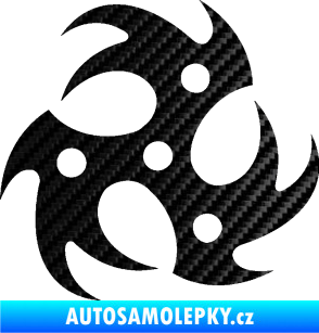 Samolepka Samolepka na víčko od nádrže 005 3D karbon černý