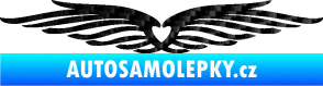 Samolepka Samolepka na zadní okno 002 srdce 3D karbon černý