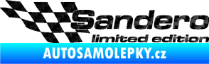 Samolepka Sandero limited edition levá 3D karbon černý