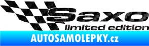 Samolepka Saxo limited edition levá 3D karbon černý
