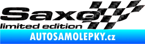 Samolepka Saxo limited edition pravá 3D karbon černý