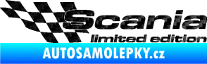 Samolepka Scania limited edition levá 3D karbon černý