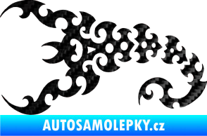 Samolepka Štír 015 levá 3D karbon černý
