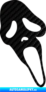 Samolepka Scream pravá 3D karbon černý