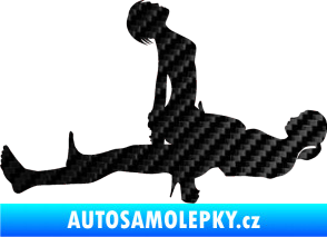 Samolepka Sexy siluety 034 3D karbon černý