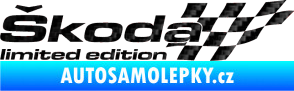 Samolepka Škoda limited edition pravá 3D karbon černý