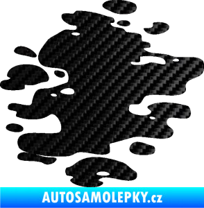Samolepka Skvrna 001 pravá kaňka 3D karbon černý