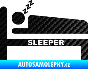 Samolepka Sleeper 3D karbon černý