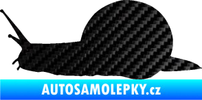 Samolepka Šnek 001 levá 3D karbon černý