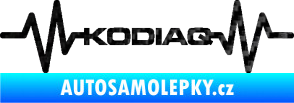 Samolepka Srdeční tep 071 Kodiaq 3D karbon černý