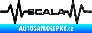 Samolepka Srdeční tep 075 Scala 3D karbon černý