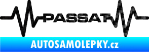 Samolepka Srdeční tep 076 Volkswagen Passat 3D karbon černý