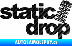 Samolepka Static drop 001 JDM styl 3D karbon černý