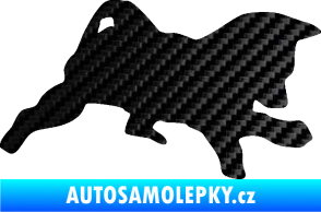 Samolepka Štěňátko 002 pravá německý ovčák 3D karbon černý