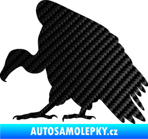 Samolepka Sup 001 levá 3D karbon černý