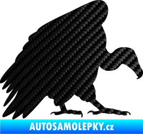 Samolepka Sup 001 pravá 3D karbon černý