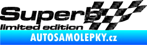 Samolepka Superb limited edition pravá 3D karbon černý