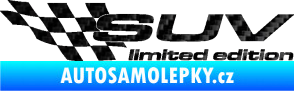 Samolepka SUV limited edition levá 3D karbon černý