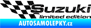 Samolepka Suzuki limited edition levá 3D karbon černý