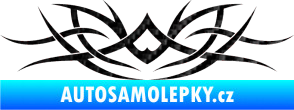 Samolepka Tetování 025 3D karbon černý