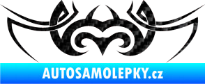 Samolepka Tetování 026 3D karbon černý
