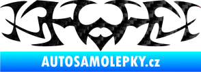 Samolepka Tetování 047 3D karbon černý